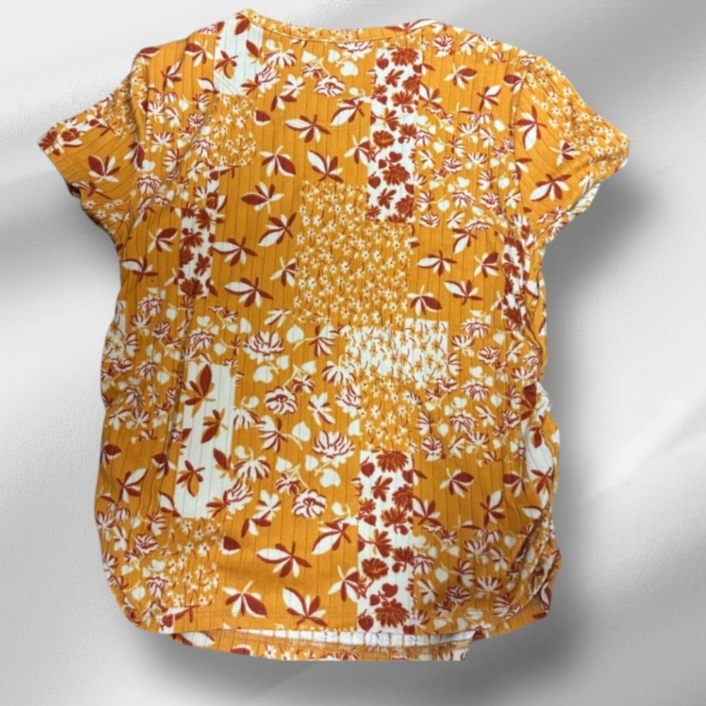 Wonder Nation Girls Short Sleeve Side Cinch Knit T-Shirt Multicolor - Picture 7 of 7